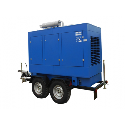 Дизельный генератор ССМ ЭД-150С-Т400-РПМ2 (Marelli) на шасси с шумоизоляцией