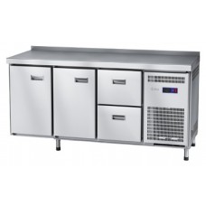 Стол холодильный Abat СХС-70-02 (2 ящика, 2 двери, с бортом)