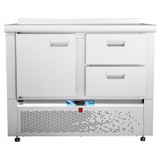 Стол холодильный Abat СХС-70Н-01 (дверь, 2 ящика 1/2, борт)