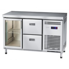 Стол холодильный Abat СХС-70-01 (2 ящика, 1 дверь-стекло, без борта)