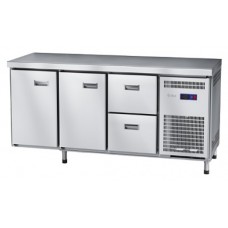 Стол холодильный Abat СХС-60-02 (2 ящика, 2 двери, без борта)