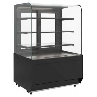 Витрина кондитерская Carboma Radius KR70 VM 1,3-1 Light (Techno 9005)