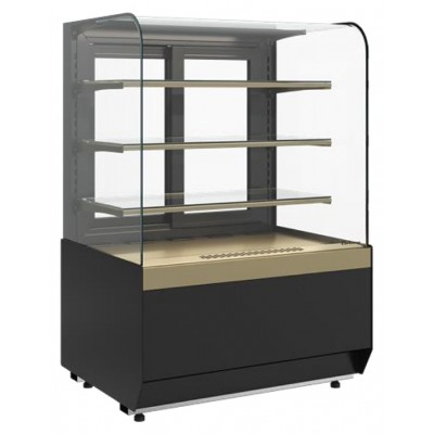 Витрина кондитерская Carboma Radius KR70 VM 1,3-1 Light (Bronze 9005/0109)