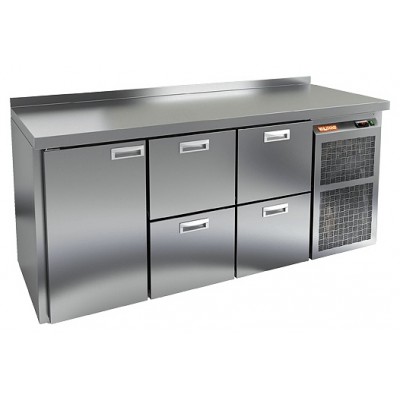 Стол холодильный HICOLD BN 122 BR2 TN с бортом