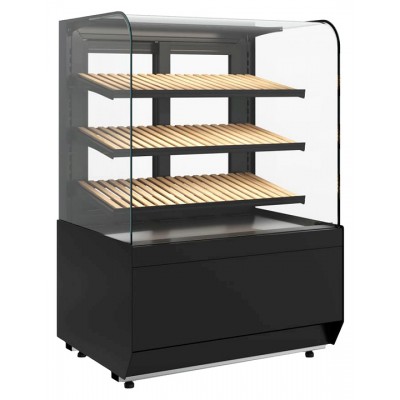 Витрина хлебная Carboma Radius KR70 N 1,3-1 Light Bread (Bronze 9005/0109)
