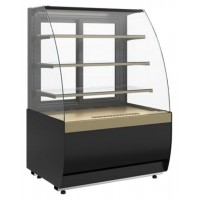 Витрина кондитерская Carboma K70 VM 1,3-1 Light версия 2.0 (Bronze 9005/0109)