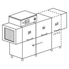 Туннельная посудомоечная машина Dihr RX 246 DX+DDE+HR10+DR99+SAN деление на 2 части
