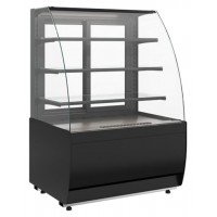 Витрина нейтральная Carboma K70 N 1,3-1 Light версия 2.0 (Techno 9005)