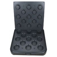 Форма для тарталетницы Kocateq DHTartmatic Plate 52 (круглые, верхний Ø 65 мм, нижний Ø 40 мм, 13 шт.)