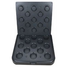 Форма для тарталетницы Kocateq DHTartmatic Plate 52 (круглые, верхний Ø 65 мм, нижний Ø 40 мм, 13 шт.)