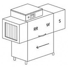 Туннельная посудомоечная машина Dihr RX 144 E DX+DDE+HR10+DRA94MC деление на 2 части