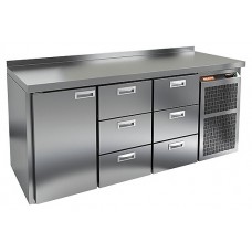 Стол холодильный HICOLD BN 133 BR2 TN с бортом