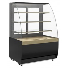 Витрина кондитерская Carboma K70 VM 0,9-1 Light версия 2.0 (Bronze 9005/0109)
