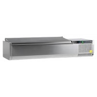 Витрина холодильная настольная TEFCOLD VK33-120 S/S LID