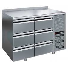 Стол холодильный POLAIR TM2GN-33-G с бортом