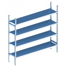 Стеллаж модульный базовый POLAIR LOAD.ME INOX 16AL.4IN50.08B