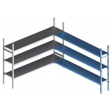 Стеллаж модульный угловой дополнительный POLAIR LOAD.ME INOX 16AL.3IN30.09C
