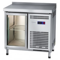 Стол холодильный Abat СХС-70 (дверь-стекло, с бортом)