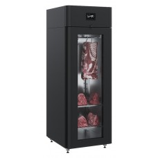 Шкаф холодильный POLAIR CS107-Meat стеклянная дверь, черный, тип 2