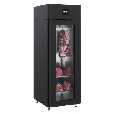 Шкаф холодильный POLAIR CS107-Meat стеклянная дверь, черный, тип 2
