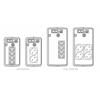 Напольный ИБП Импульс ЮНИОР ПЛЮС 800 LCD SCHUKOx2 USB, RJ11/RJ45